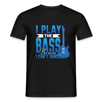 Basse musique basse guitare - T-shirt homme - noir - Devant - AI Model Male 178 light (178cm)