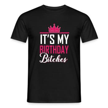 Birthday Gift - Men's T-Shirt - black - Front - AI Model Male 178 light (178cm)