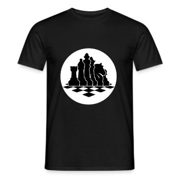 Cadeau tactique de stratégie d'échiquier d'échecs - T-shirt homme - noir - Devant - AI Model Male 178 light (178cm)