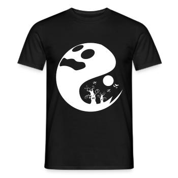 Geist Halloween Outfit Geisterstunde Geister - Männer T-Shirt - Schwarz - Vorne - AI Model Male 178 light (178cm)