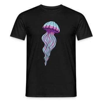 Qualle Quallen Süße Meduse Liebhaber Meer Geschenk - Männer T-Shirt - Schwarz - Vorne - AI Model Male 178 light (178cm)
