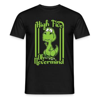 High five - Männer T-Shirt - Schwarz - Vorne - AI Model Male 178 light (178cm)