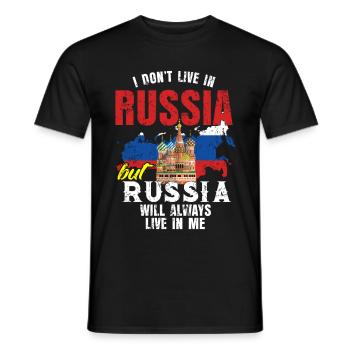 Russie maison de vacances Poutine cadeau à la maison - T-shirt homme - noir - Devant - AI Model Male 178 light (178cm)