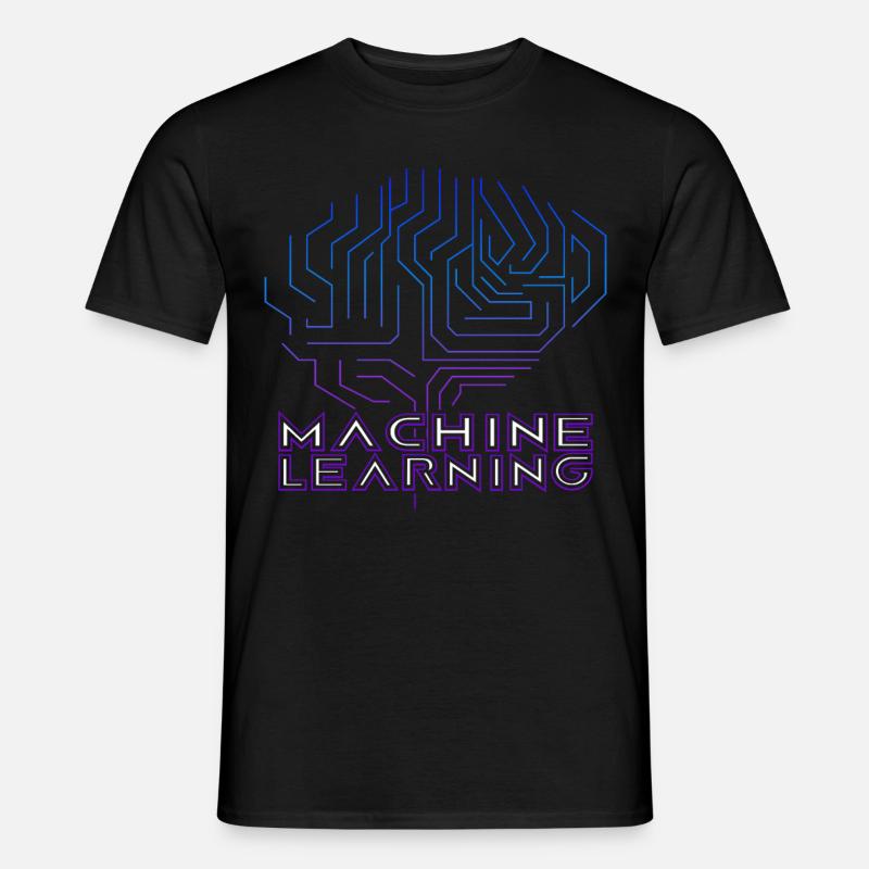 Machine Learning KI Künstliche Intelligenz - Männer T-Shirt - Schwarz