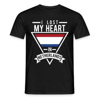 Amoureux des pays-bas - T-shirt homme - noir - Devant - AI Model Male 178 light (178cm)