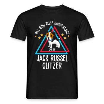 Jack Russel Hund - Männer T-Shirt - Schwarz - Vorne - AI Model Male 178 light (178cm)