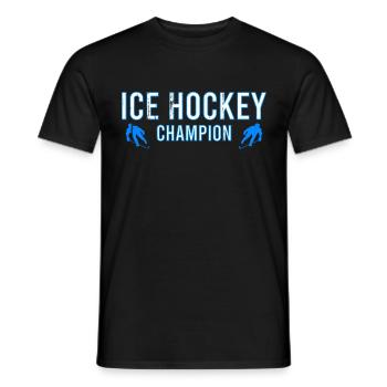 Hockey sur glace Vintage Jeux de hockey sur glace - T-shirt homme - noir - Devant - AI Model Male 178 light (178cm)