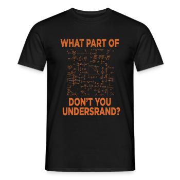 Science physique Science Science cadeau - T-shirt homme - noir - Devant - AI Model Male 178 light (178cm)
