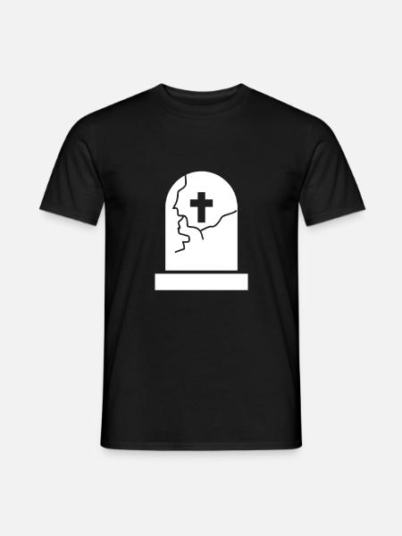Gravestone Cemetery Grave - Men's T-Shirt - black
