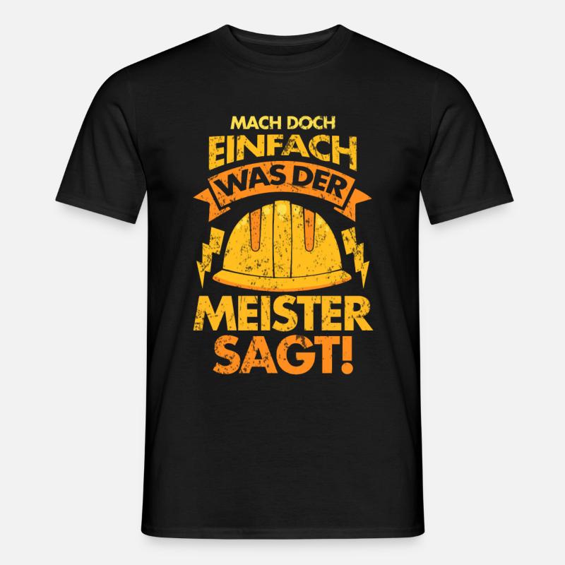 Electrician Master Construction Worker - Men’s T-shirt - black