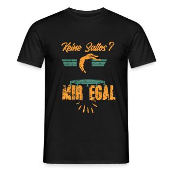 Trampoline Tricks - Men's T-Shirt - black - Front - AI Model Male 178 light (178cm)