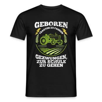 Tractor Vehicle - Men's T-Shirt - black - Front - AI Model Male 178 light (178cm)