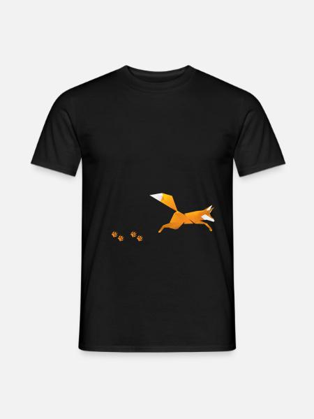 Fox animal gift - Men's T-Shirt - black
