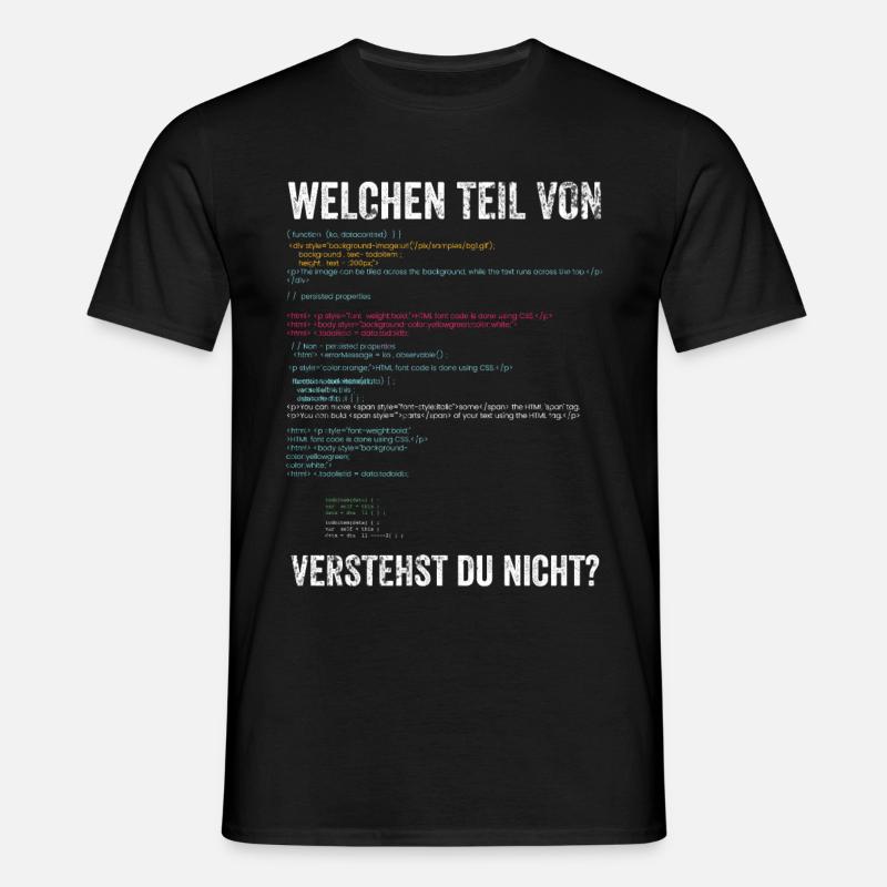 Programmierer - Männer T-Shirt - Schwarz