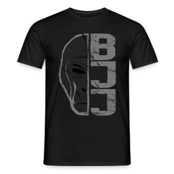 BJJ Brazilian Jiu Jitsu Gorilla MMA - Men's T-Shirt - black - Front - AI Model Male 178 light (178cm)