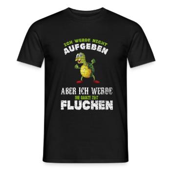 Sports Running Fitness Cursing Turtle - Men's T-Shirt - black - Front - AI Model Male 178 light (178cm)