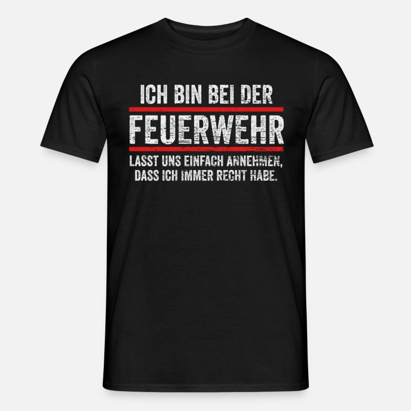 Fire Brigade Blue Light - Men’s T-shirt - black