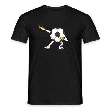 Dabbing Fußball Fusball Dab Pose Fußballer Jungen - Männer T-Shirt - Schwarz - Vorne - AI Model Male 178 light (178cm)
