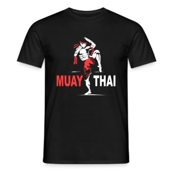 Muay Thai - Men's T-Shirt - black - Front - AI Model Male 178 light (178cm)