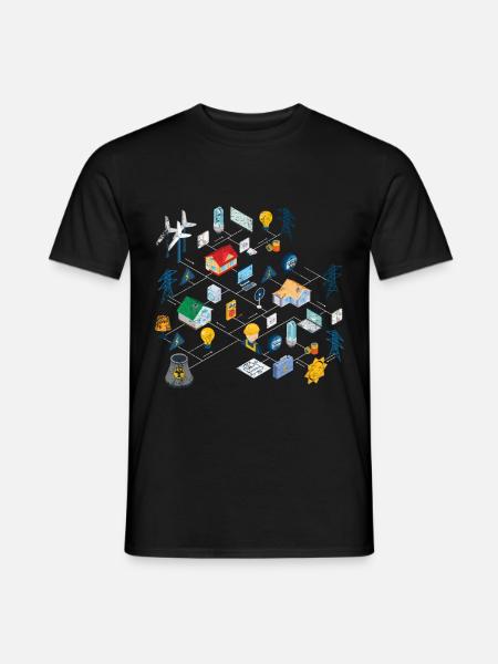Prezent dla elektryka Hobby Sport - T-shirt męski - czarny