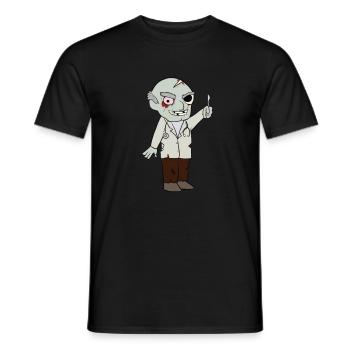 Zombie Doktor Arzt - Männer T-Shirt - Schwarz - Vorne - AI Model Male 178 light (178cm)