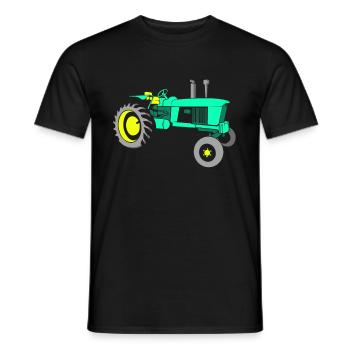 Tractor tractor - Men's T-Shirt - black - Front - AI Model Male 178 light (178cm)