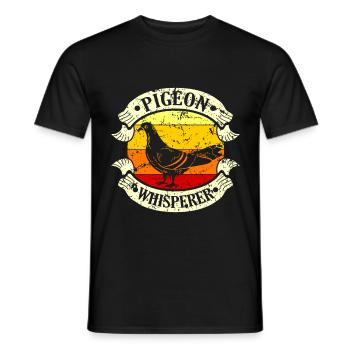 pigeon - T-shirt homme - noir - Devant - AI Model Male 178 light (178cm)