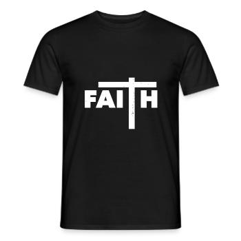 Cadeau du christianisme - T-shirt homme - noir - Devant - AI Model Male 178 light (178cm)