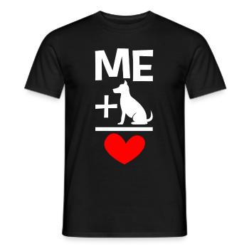 Hund und ich bestes Team Hunde Geschenkidee - Männer T-Shirt - Schwarz - Vorne - AI Model Male 178 light (178cm)