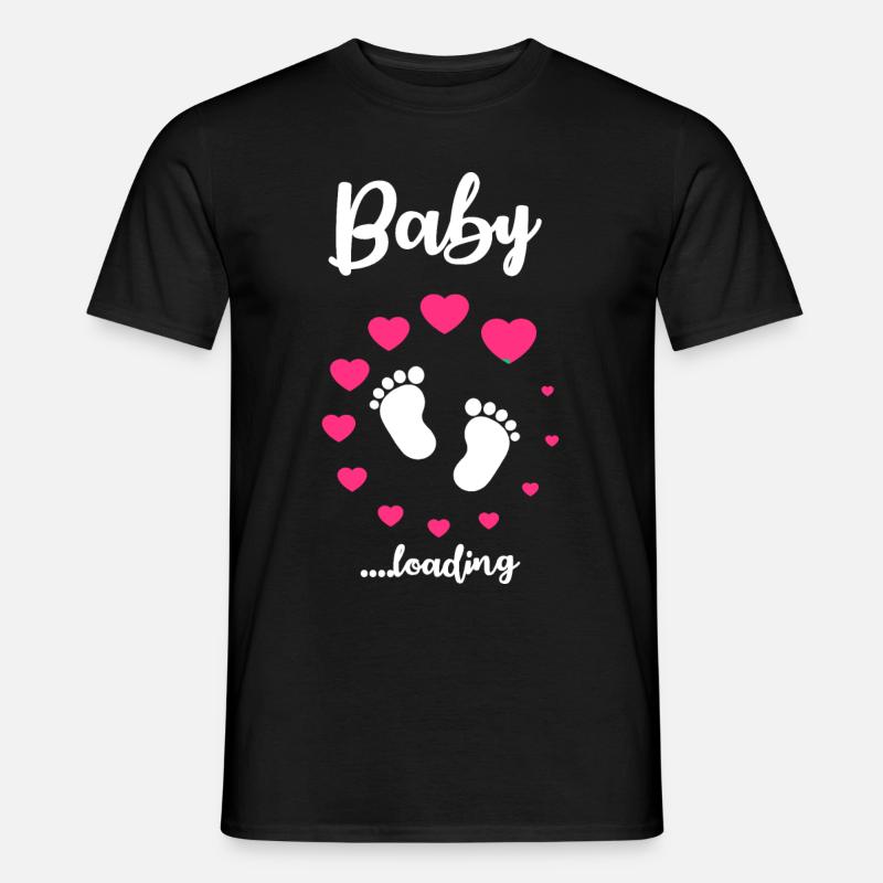 Baby Loading Geschenkidee Geschenk - Männer T-Shirt - Schwarz