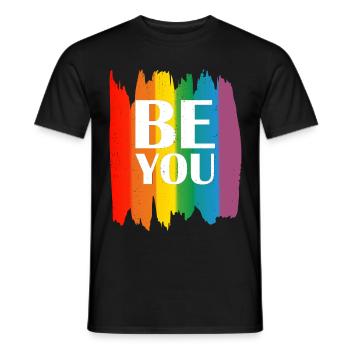 Gay Pride Geschenk - Männer T-Shirt - Schwarz - Vorne - AI Model Male 178 light (178cm)