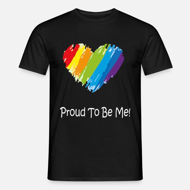 Gay Pride Geschenk - Männer T-Shirt - Schwarz