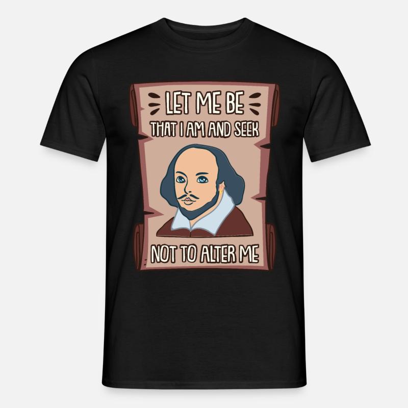 William Shakespeare - Männer T-Shirt - Schwarz
