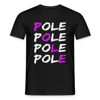 Pole Dance - Männer T-Shirt - Schwarz - Vorne - AI Model Male 178 light (178cm)