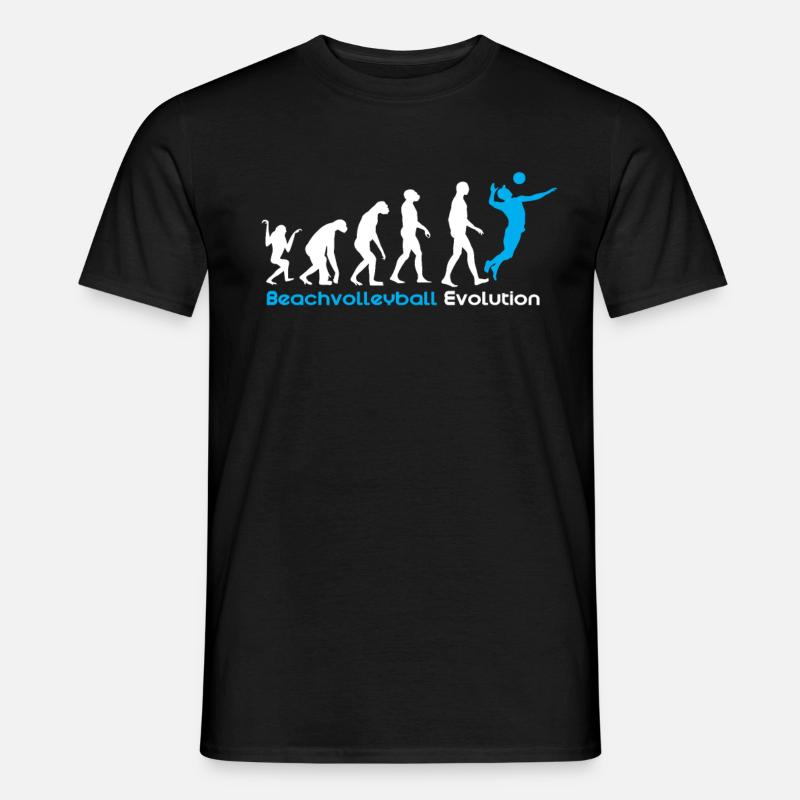 Evolution du beach volley - T-shirt homme - noir