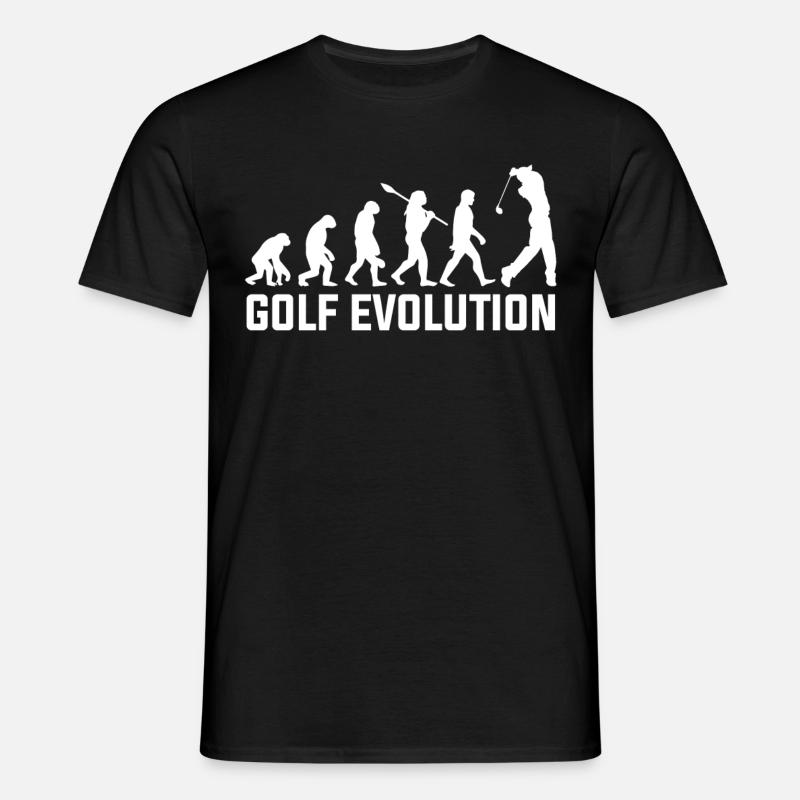 Golf Evolution - Männer T-Shirt - Schwarz