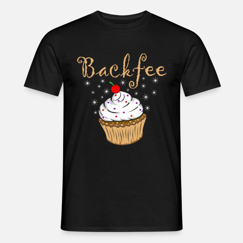 Backfee Backen Bäckerin Konditorin Hobbybäckerin - Männer T-Shirt - Schwarz