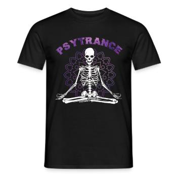 Psytrance Goa - T-shirt homme - noir - Devant - AI Model Male 178 light (178cm)
