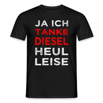 Ich Tanke Diesel Dieseltanker Anti Grüne CO2 - Männer T-Shirt - Schwarz - Vorne - AI Model Male 178 light (178cm)