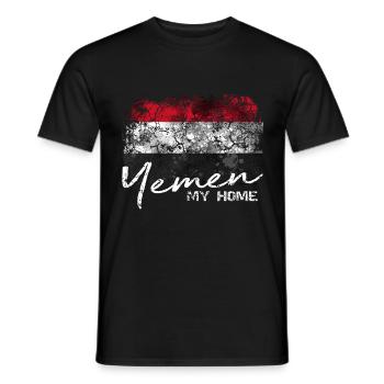 Yemen Jemen - Männer T-Shirt - Schwarz - Vorne - AI Model Male 178 light (178cm)