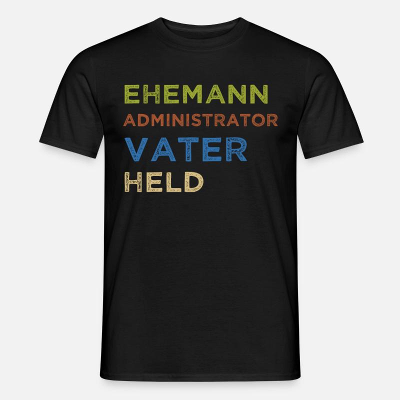 Administrator IT Administrator Admin Informatik - Männer T-Shirt - Schwarz