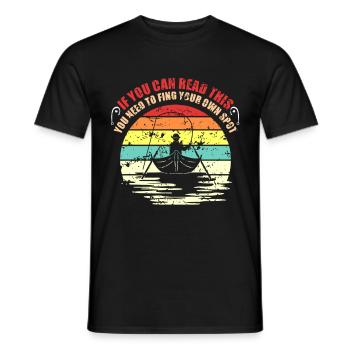 Fisherman Angler Geschenk - Männer T-Shirt - Schwarz - Vorne - AI Model Male 178 light (178cm)