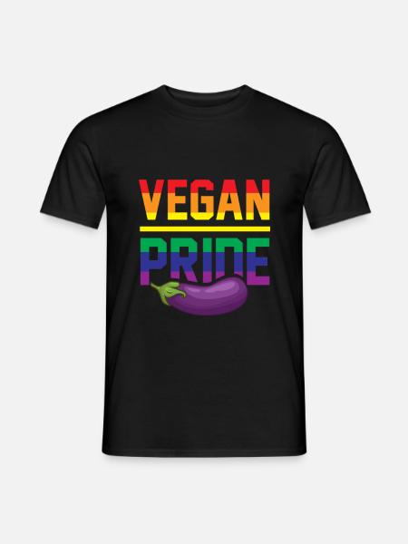 Vegan Pride Gay Lesbian Pride Vegan Lesbian Gay - Men's T-Shirt - black