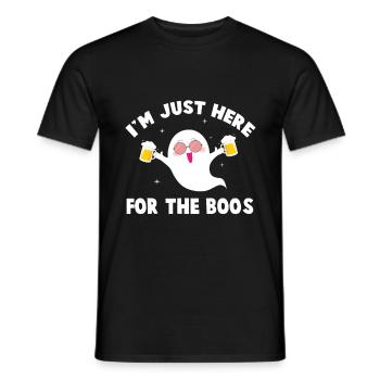 Lustiges Halloween Design Geist - Männer T-Shirt - Schwarz - Vorne - AI Model Male 178 light (178cm)
