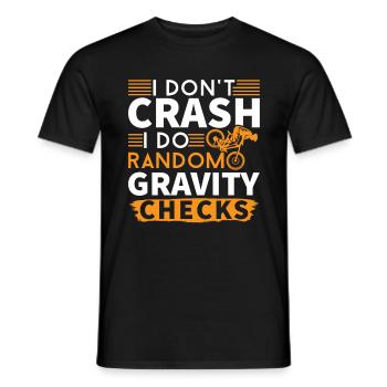 MTB Mountainbiker Mountainbike Funny saying - Men's T-Shirt - black - Front - AI Model Male 178 light (178cm)