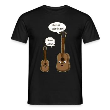 Guitar Father - Männer T-Shirt - Schwarz - Vorne - AI Model Male 178 light (178cm)