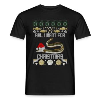 AAL I want for christmas ugly christmas sweater - Männer T-Shirt - Schwarz - Vorne - AI Model Male 178 light (178cm)