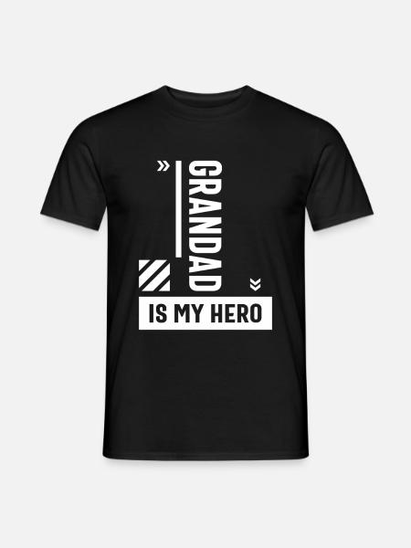 Papi est mon cadeau de héros pour la fête des pères - T-shirt homme - noir