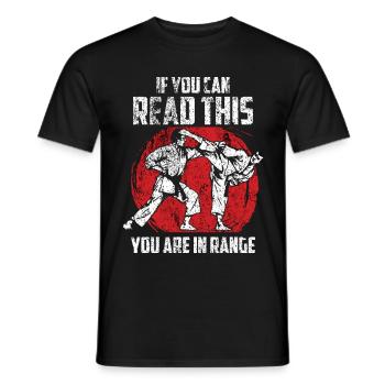 Martial Arts Fighter Karate Kickboxing Spruch - Männer T-Shirt - Schwarz - Vorne - AI Model Male 178 light (178cm)