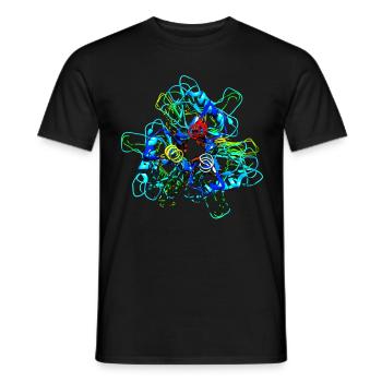 Native Tailspike Protein Molécule Bactériophage - T-shirt homme - noir - Devant - AI Model Male 178 light (178cm)